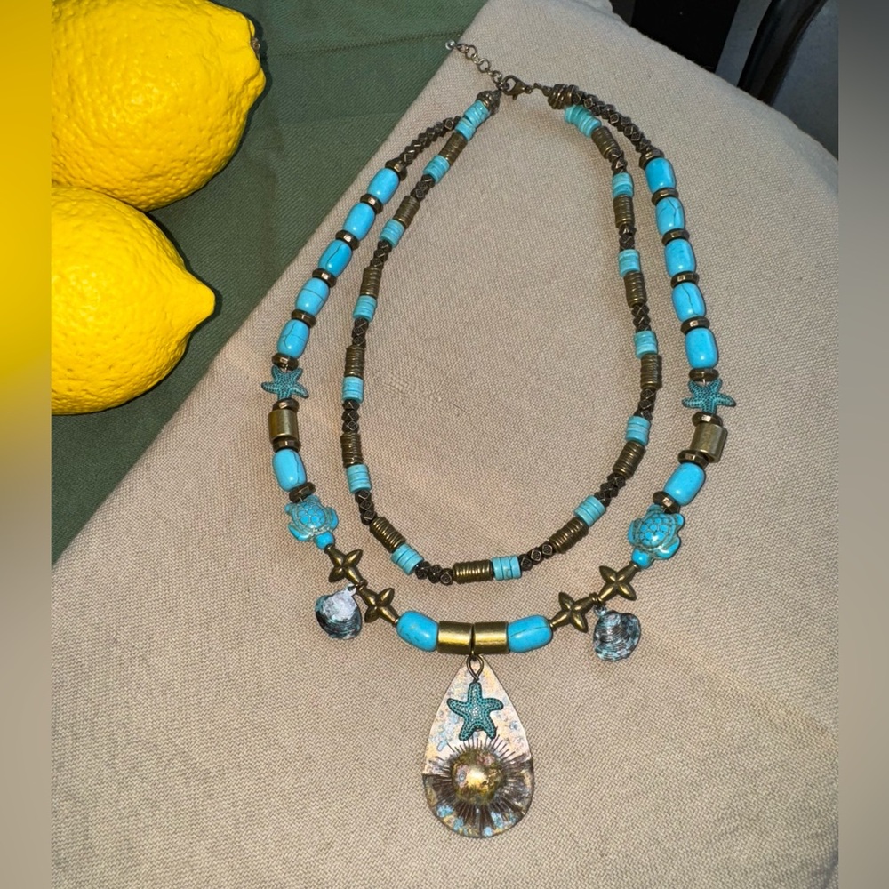 Handmade Turtle Necklace-NEW!
